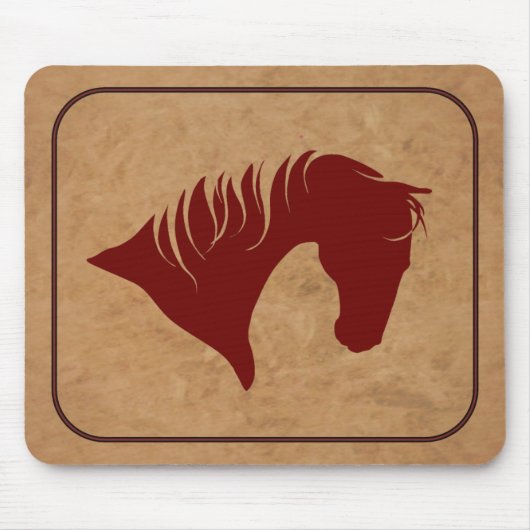 Fasehoed Silhouette MOUSEPAD Muismat (Voorkant)