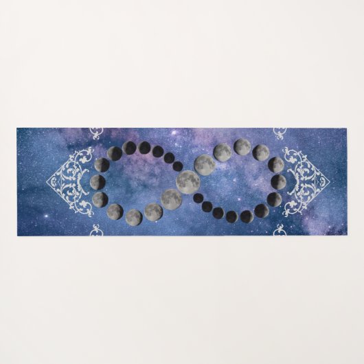 Fasen van de Maan Kosmische Hemel Yogamat (Achterkant (horizontaal))