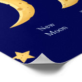 Fasen van de maan met sterfskaas poster (Hoek)