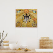 Fasen van de maan, uit 'The Celestial Atlas' Poster (Keuken)