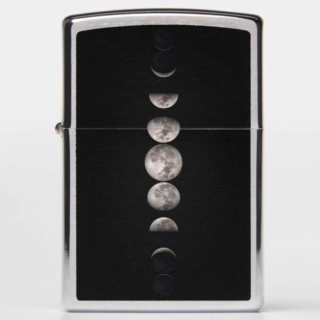Fasen van de maan zippo (Voorkant)