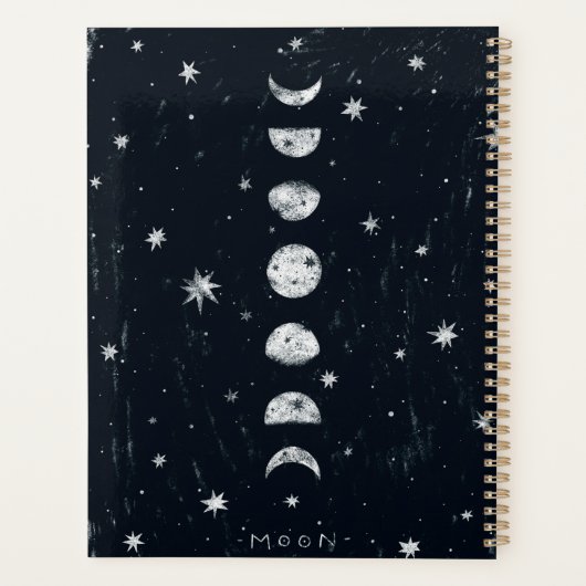 Fasen van de maanplant planner (Achterkant)