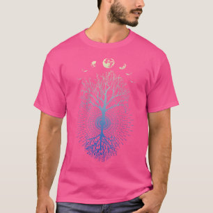Fasen van de Moon Tree of Life Shirt Gift voor man