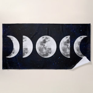 Fasen van het moonstelsel strandlaken