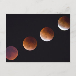 Fasen van Totale Maansverduistering Seattle Briefkaart