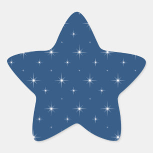 Fashiable Monaco Blue & Stars - Een uniek ontwerp Ster Sticker