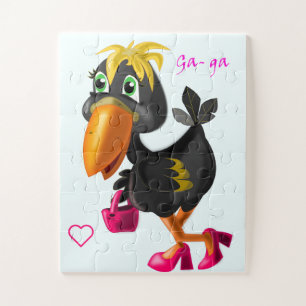 Fashion Bird Jigsaw Puzzle Gift - Drôle