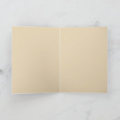 Fashion Bride Neutral beige carte de voeux (Intérieur)