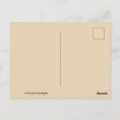 Fashion Bride Neutral beige carte postale (Dos)