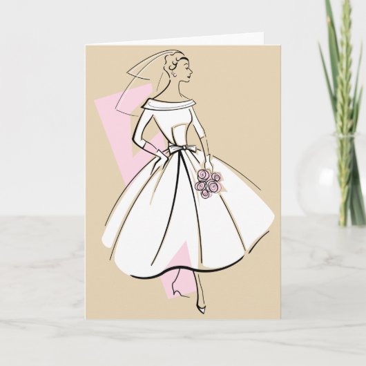 Fashion Bride Neutral - Carte de voeux (Devant)