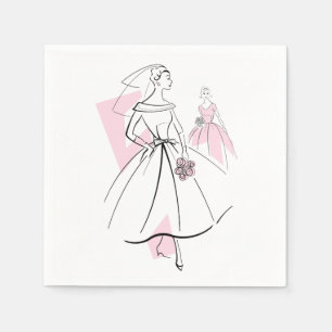 Fashion Bride Pink Group serviettes en papier