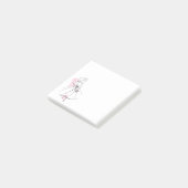 Fashion Bride Pink post-it note carré (Incliné)
