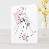 Fashion Bride rose carte de voeux (Fleur jaune)