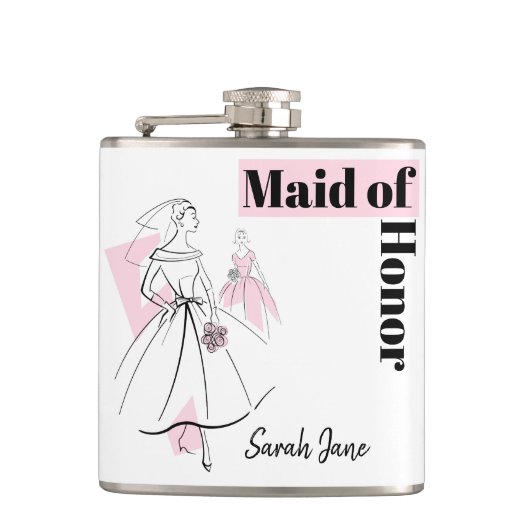 Fashion Bride Rose Maid of Honor Nom flacon (Devant)