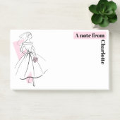Fashion Bride rose Note Nom post-it notes (Bureau)