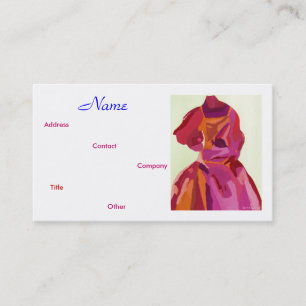 Fashion Designer Automne II Carte de visite