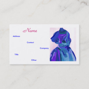 Fashion Designer Blue I Carte de visite