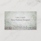 Fashion Designer Gris Tons Mandala Carte de visite (Dos)