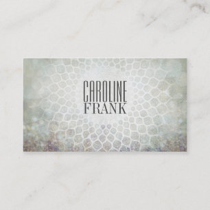 Fashion Designer Gris Tons Mandala Carte de visite