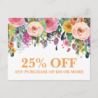 Fashion Forist Marketing Promotions Carte postale