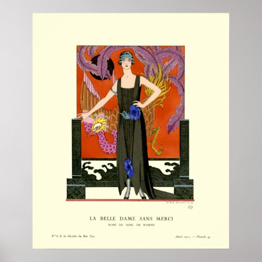 Fashion Girl Art Déco vintage par George Barbier (Devant)