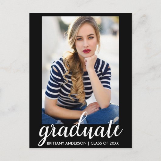 Fashion Graduation Party Photo Invitation B (Devant)