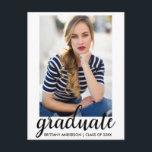 Fashion Graduation Party Photo Invitation W<br><div class="desc">Moderne tendance Fashion Graduation Party Photo Invitation Carte postale</div>