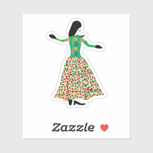 Fashion Model 01 Sticker (Vel)