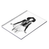 Fashion Model Zeichnung Notitieboek (Linkerzijde)