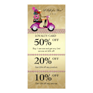 Fashion Purs Marketing Cartes Scooter Pink Bijoux
