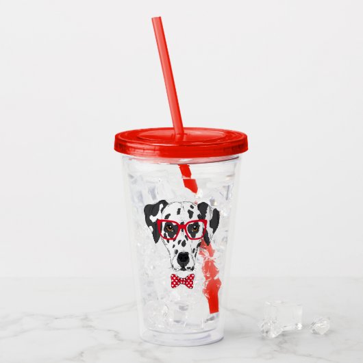 Fashionable Dalmatian Acryl Drinkbeker (Voorkant ijs)
