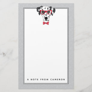 Fashionable Dalmatian   Jouw namen toevoegen Briefpapier
