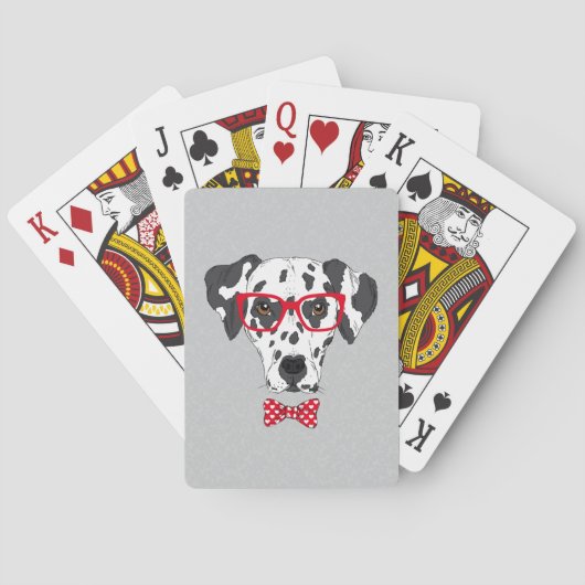 Fashionable Dalmatian Pokerkaarten (Achterkant)