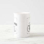 Fashionable Dragons Porselein Kop (Voorkant)