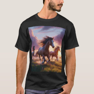 Fashionable Fas: zwart T-shirt met hardlooppaard