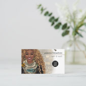 Fashionable Hair en Beauty African American Visitekaartje (Staand voorkant)