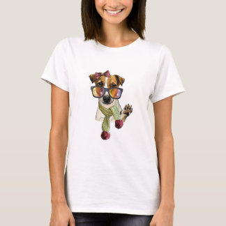 Fashionable jack russell schuilplaats t-shirt