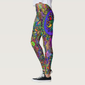 Fashionable leggings in psychedelia stijl (Links)