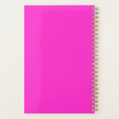Fashionable luipaarden met rode lippen planner (Achterkant)