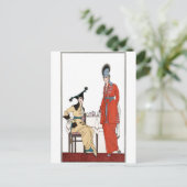 Fashionable -middag-Tea Briefkaart (Staand voorkant)