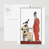 Fashionable -middag-Tea Briefkaart (Voorkant / Achterkant)