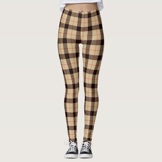 Fashionable Plaid Leggings (Voorkant)