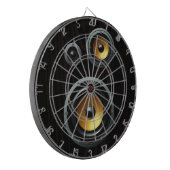 Fashionable Retro Wood Grain Speaker Trio Dartbord (Voorkant Links)