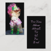 Fashionable Speelgoed Dog Visitekaartjes (Voorkant / Achterkant)