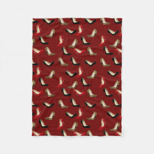 Fashionable Stiletto Heels Fleece Blanket