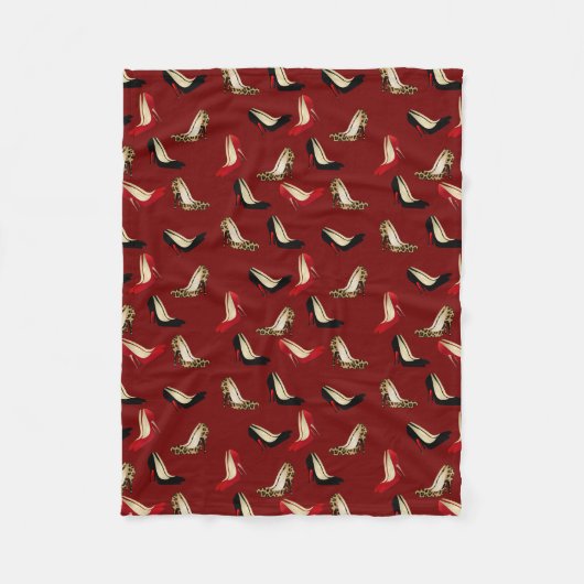 Fashionable Stiletto Heels Fleece Blanket (Voorkant)