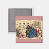 Fashionable Victoriaans Dames Magnet Magneet (Voorkant / Achterkant)