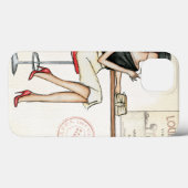 Fashionable Woman Drink wijn Case-Mate iPhone Case (Achterkant (horizontaal))