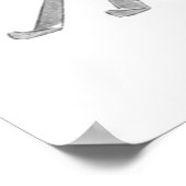 Fashionable Women on Ski Trip BW uit de jaren twin Poster (Hoek)