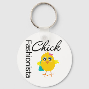 Fashionista Chick Sleutelhanger